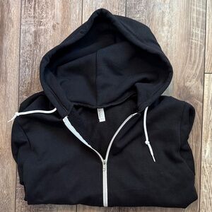 American Apparel Men’s Black Zip-Up Hoodie Lrg